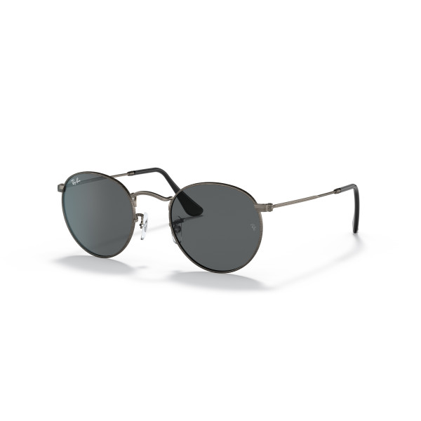Ray-Ban Round Metal Small akiniai | Gunmetal - Dark Grey