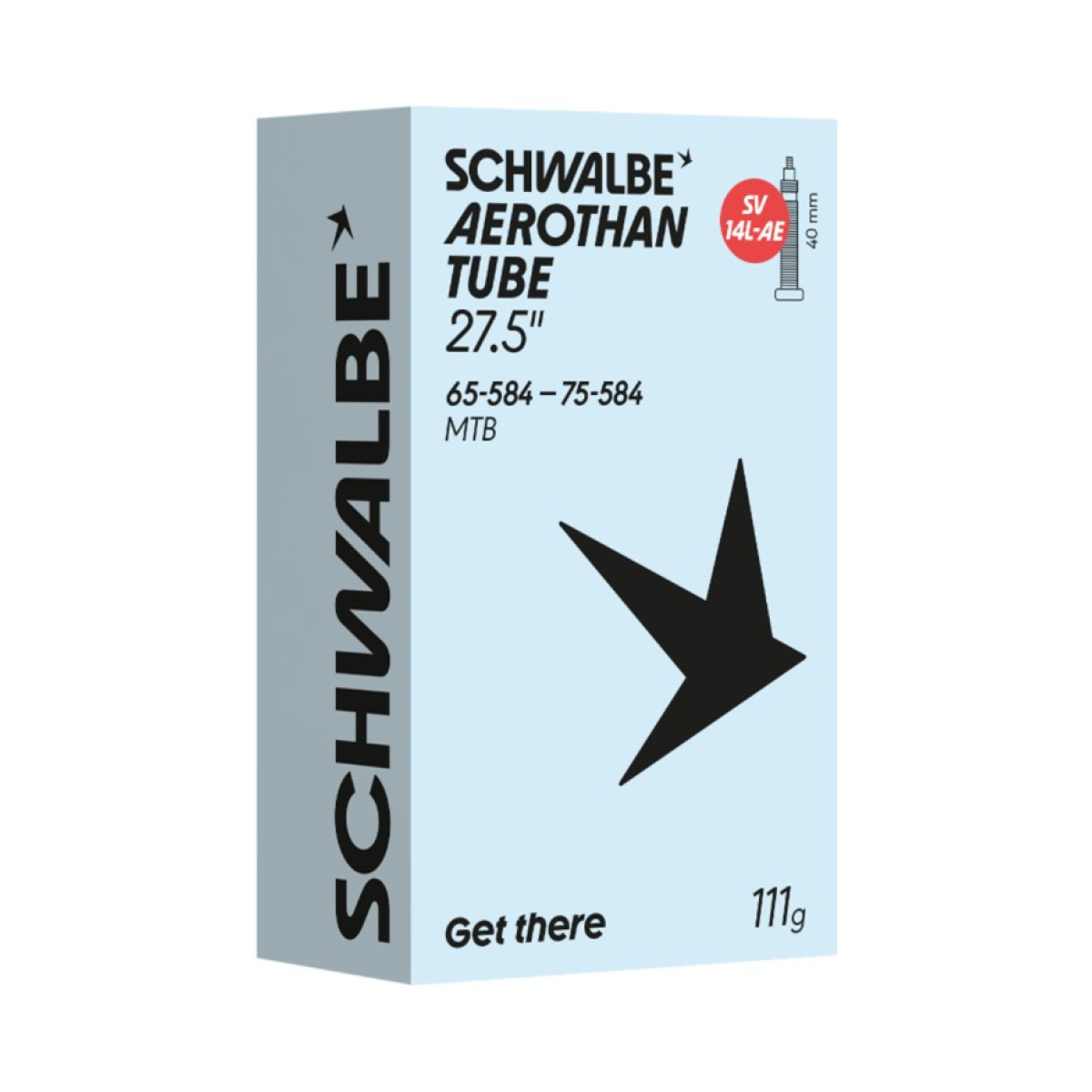 Schwalbe Aerothan MTB 27.5" Inner Tube 14LAE | SV 40mm | 65/75-584