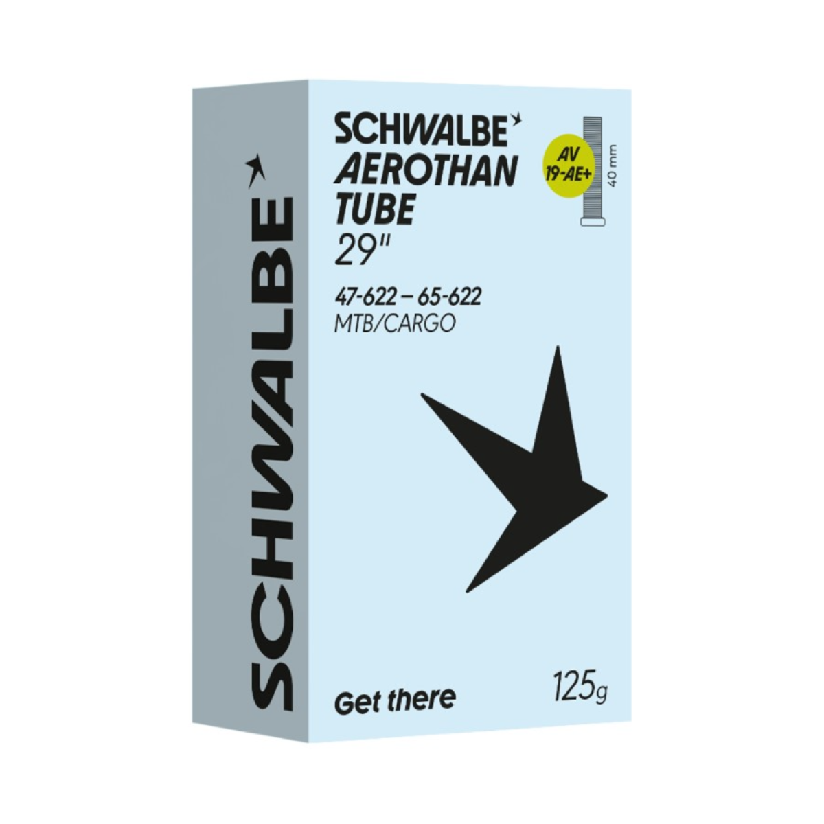 Schwalbe Aerothan MTB/Cargo 29" Inner Tube 19AE+ | AV 40mm | 47/65-622