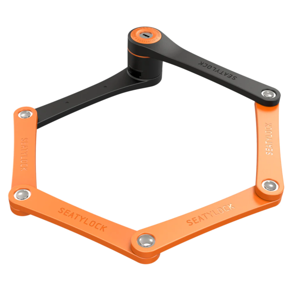 Seatylock Foldylock Compact Folding Lock | Orange