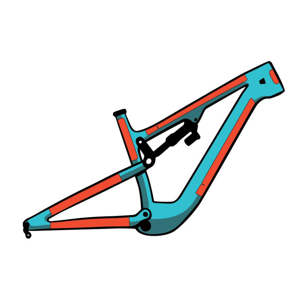 RideWrap Covered eMTB Frame Protection Kit | Matte