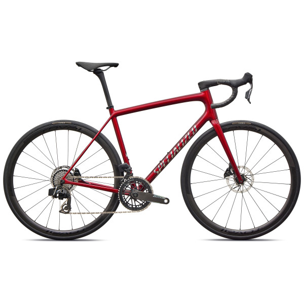 Specialized Aethos 2 Pro plento dviratis | SRAM Force AXS | Gloss Red Sky - Chrome