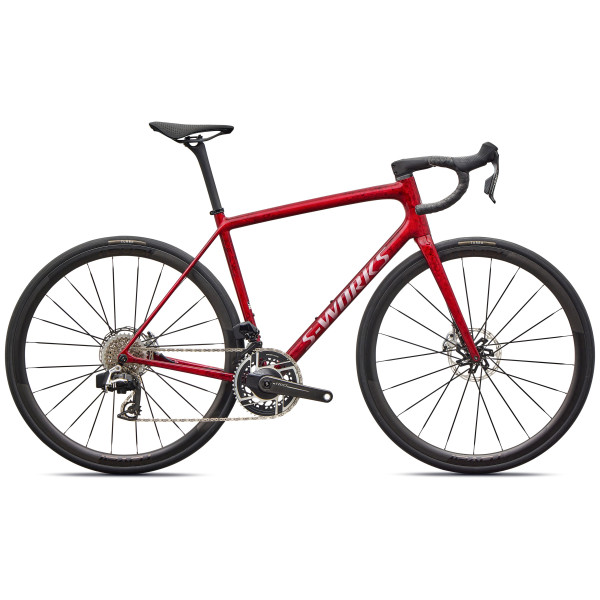 S-Works Aethos 2 plento dviratis | SRAM Red AXS | Sandstone Metallic Base - Red Tint
