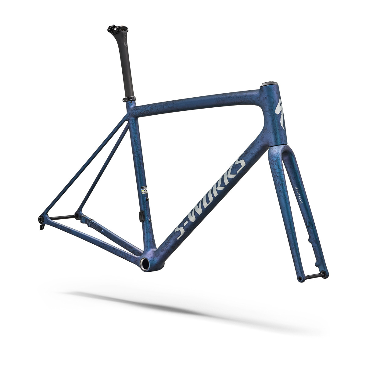 S-Works Aethos 2 rėmas | Satin Black Ink Wash - Pearl
