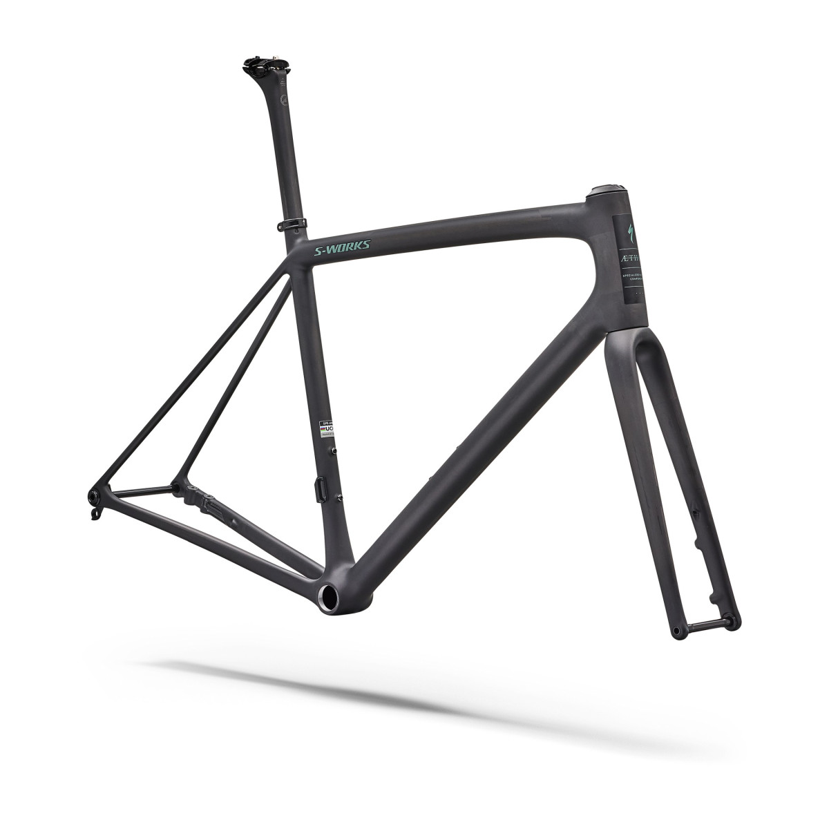 S-Works Aethos 2 rėmas | Rtp Raw Carbon - Premium Fjord Metallic