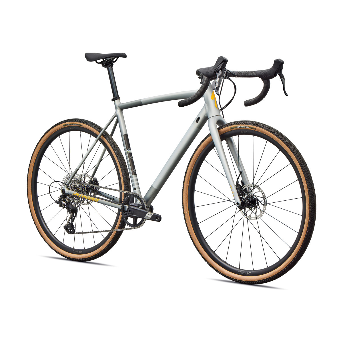 Specialized Crux DSW Comp gravel dviratis | Shadow Silver - California Sunshine Specialized Crux DSW Comp gravel dviratis | Shadow Silver - California Sunshine