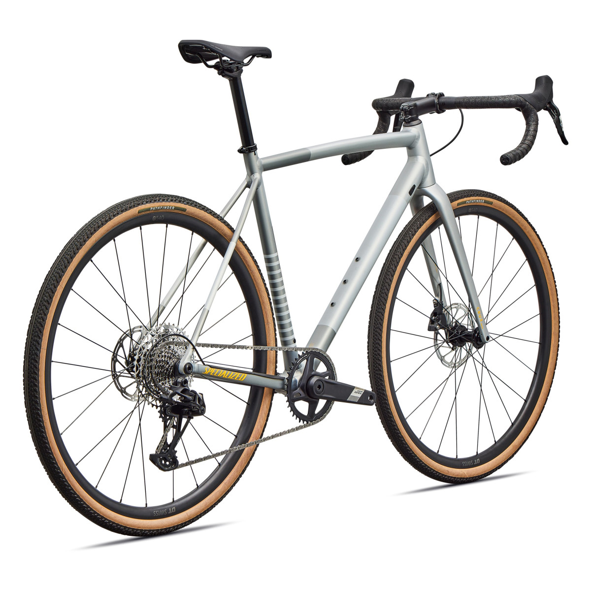 Specialized Crux DSW Comp gravel dviratis | Shadow Silver - California Sunshine Specialized Crux DSW Comp gravel dviratis | Shadow Silver - California Sunshine