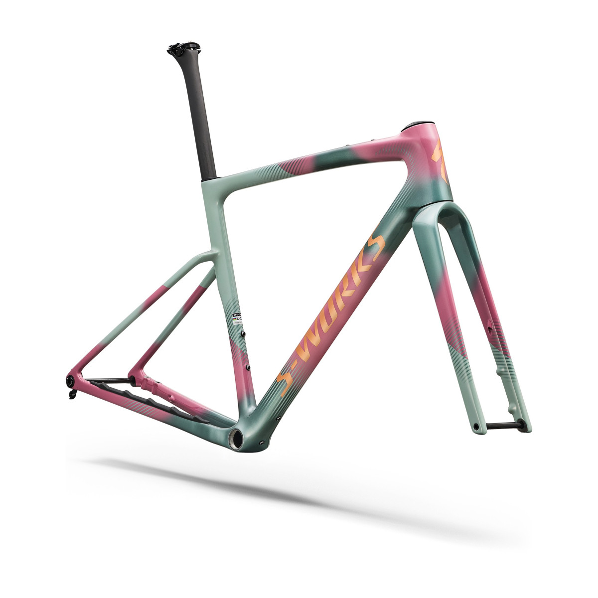 S-Works Crux 5 Frameset | Agave Grey - Phonton Tint over Silver Dust