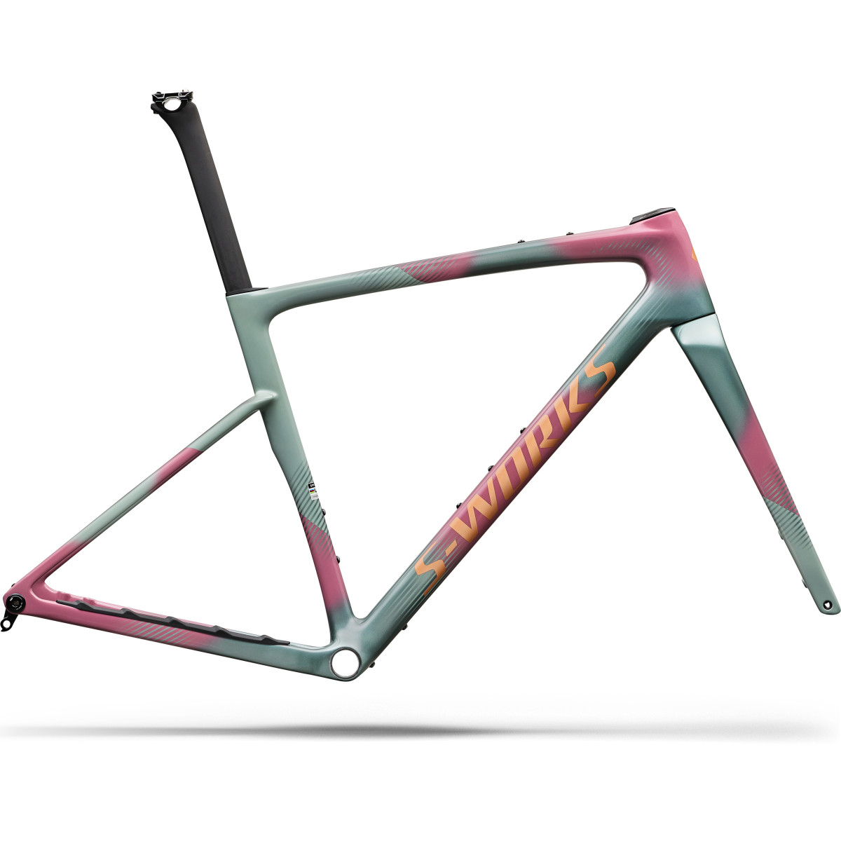 S-Works Crux 5 Frameset | Agave Grey - Phonton Tint over Silver Dust