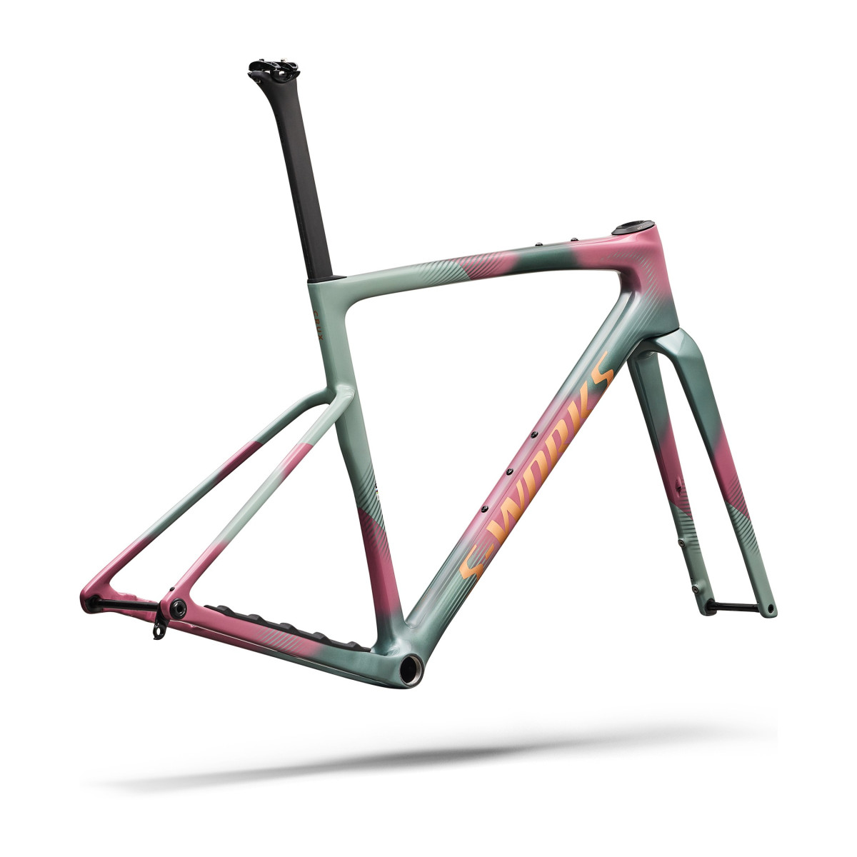 S-Works Crux 5 Frameset | Agave Grey - Phonton Tint over Silver Dust
