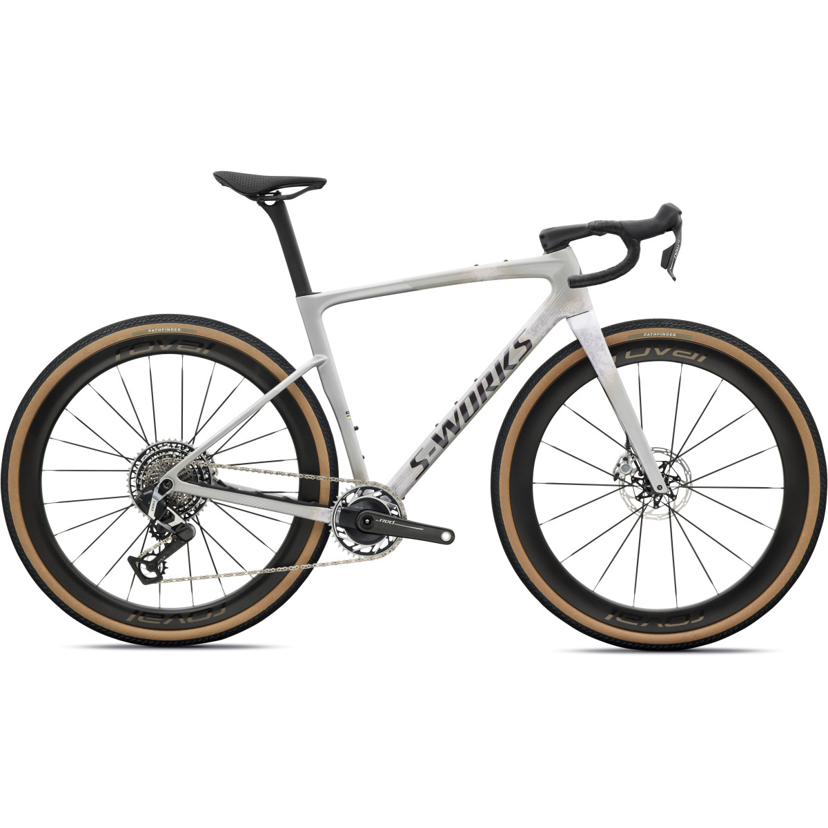 S-Works Crux 5 gravel dviratis | Silver Dust - Amathyst Frost