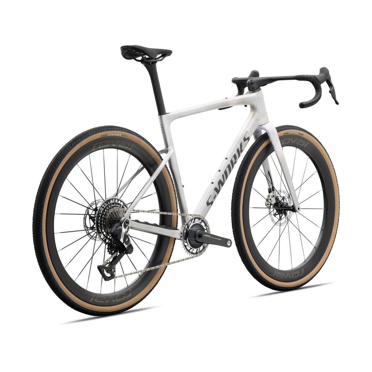 S-Works Crux 5 gravel dviratis | Silver Dust - Amathyst Frost