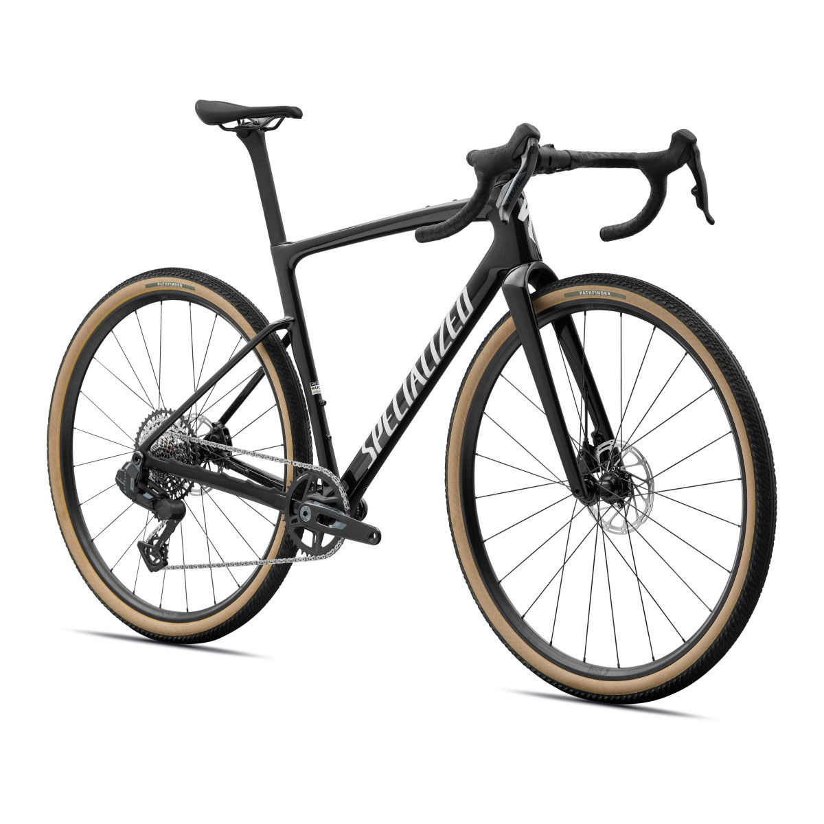 Specialized Crux 5 Comp Gravel Bike | Obsidian Metallic - Dune White