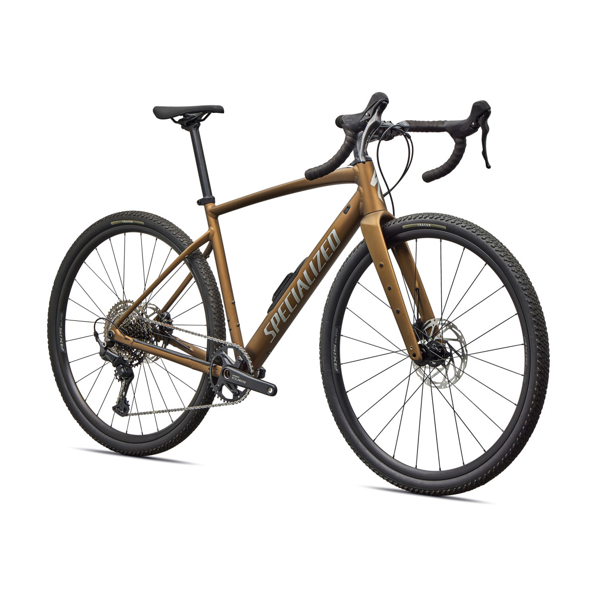 Specialized Diverge 4 Sport Alloy Gravel Bike | Satin Burnt Gold Metallic - Shadow Silver