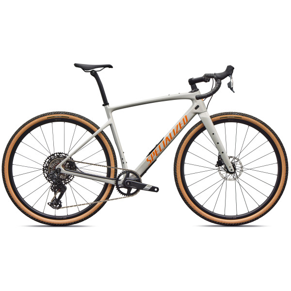 Specialized Diverge 4 Comp Carbon Gravel Bike | Dolomite Metallic - Orange Zest