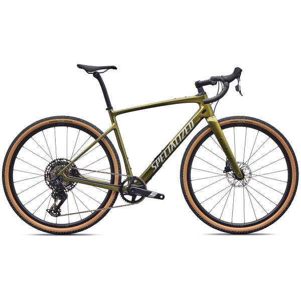 Specialized Diverge 4 Comp Carbon Gravel Bike | Laurel Green Metallic - Dolomite Metallic