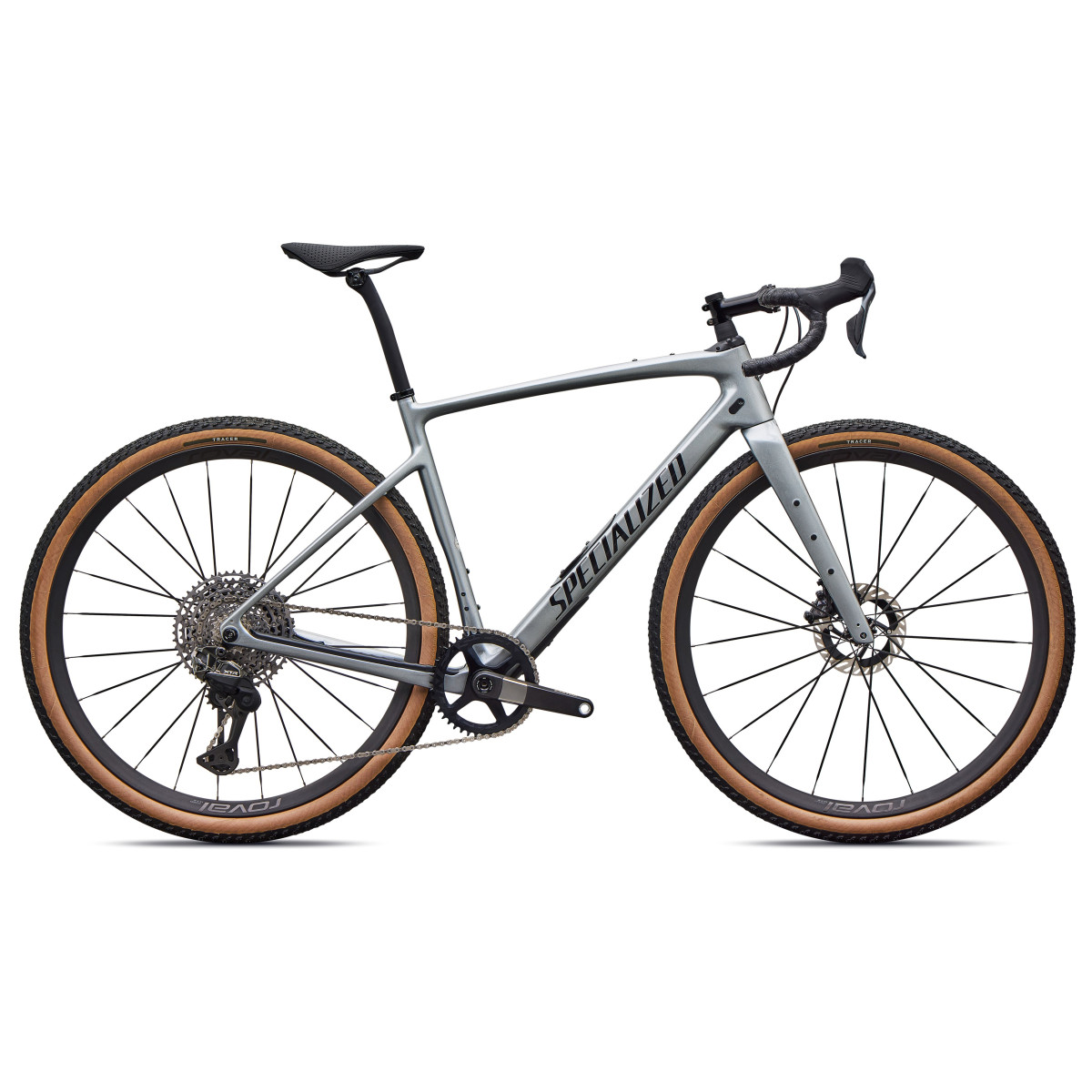 Specialized Diverge 4 Pro LTD Gravel dviratis | Gloss Shadow Silver - Obsidian Metallic