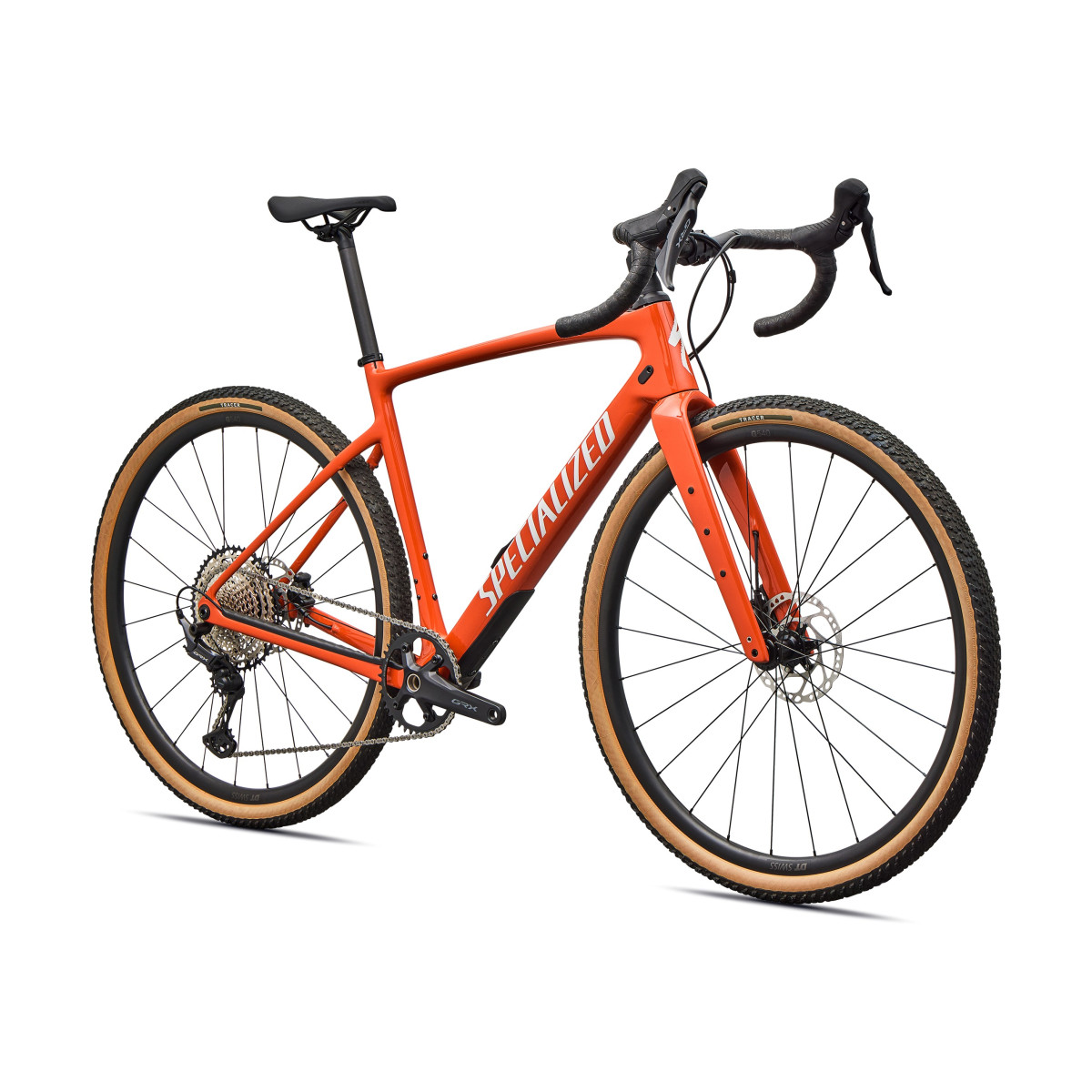 Specialized Diverge 4 Sport Carbon Gravel Bike | Deep Orange - Dune White