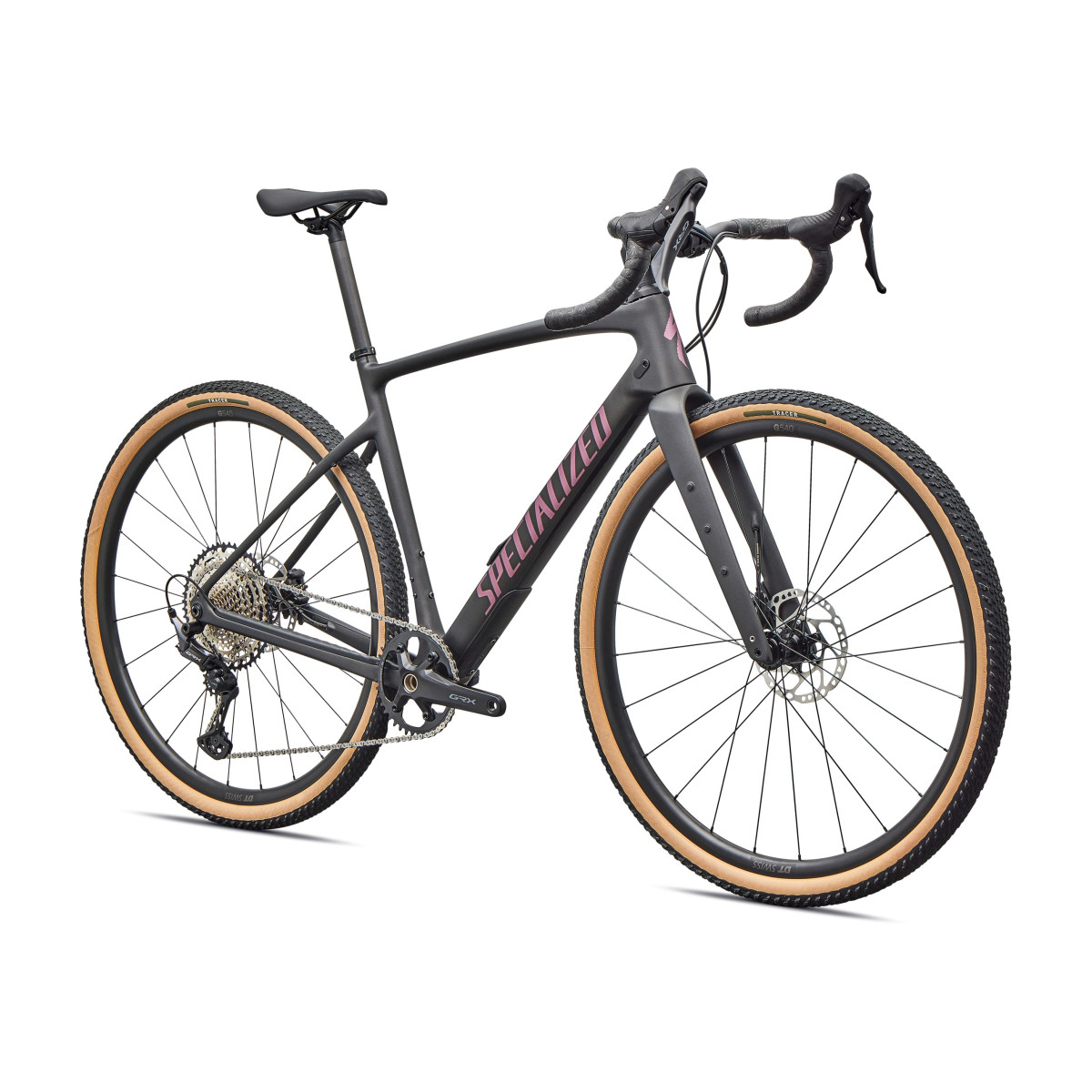Specialized Diverge 4 Sport Carbon Gravel dviratis | Obsidian Metallic - Quartz Metallic