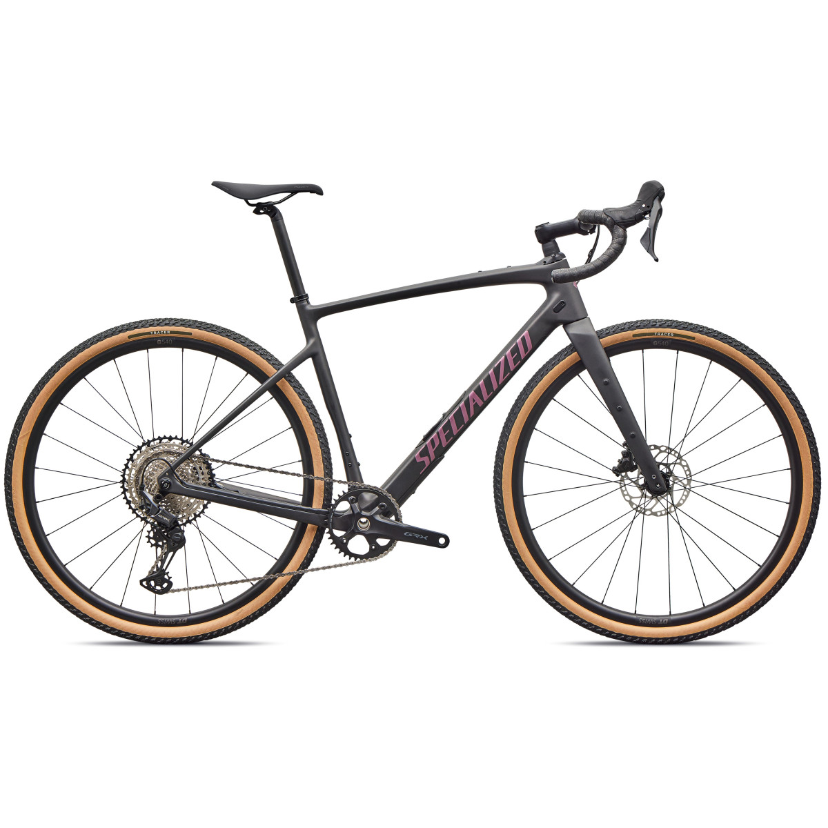Specialized Diverge 4 Sport Carbon Gravel dviratis | Obsidian Metallic - Quartz Metallic