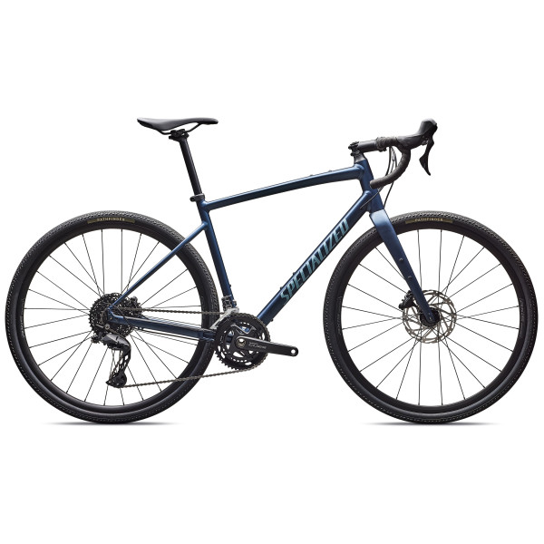 Specialized Diverge E5 Gravel dviratis | Cues | Satin Cast Blue Metallic - Sea Foam
