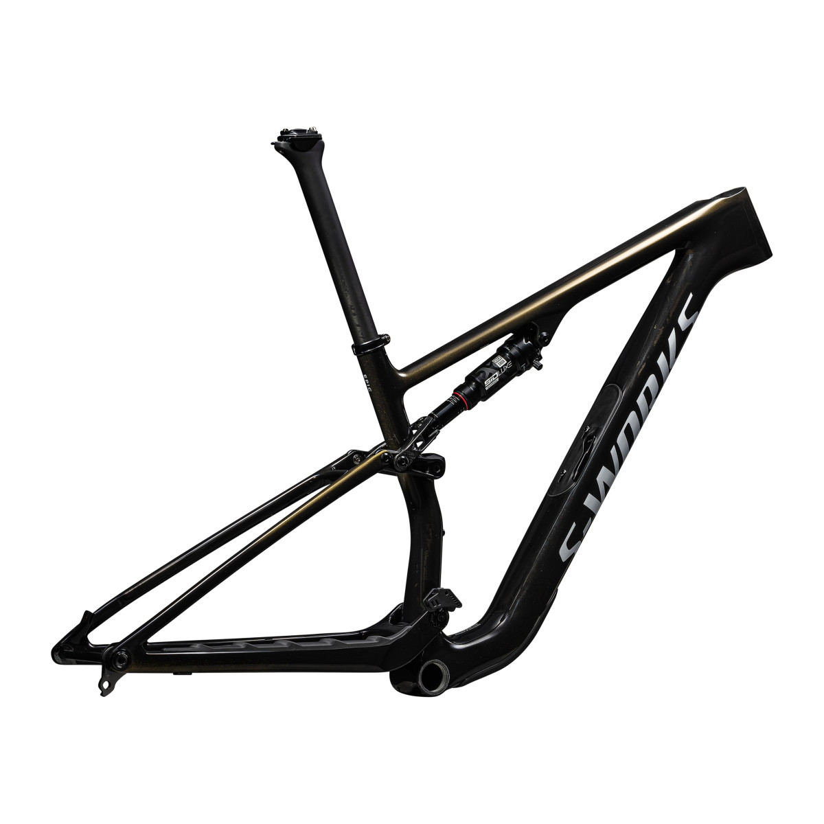 S-Works Epic 8 Frameset | Gloss Carbon Gold Pearl - Metallic White Silver