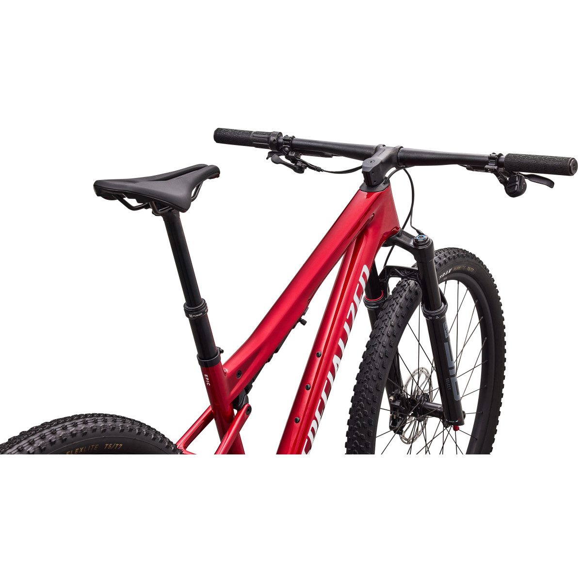 Specialized Epic 9 Comp Mountain Bike | Gloss Ruby Metallic - Metallic White Silver