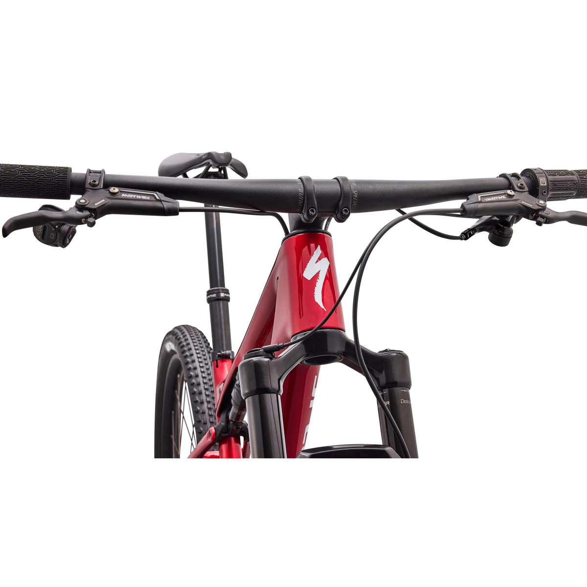 Specialized Epic 9 Comp Mountain Bike | Gloss Ruby Metallic - Metallic White Silver