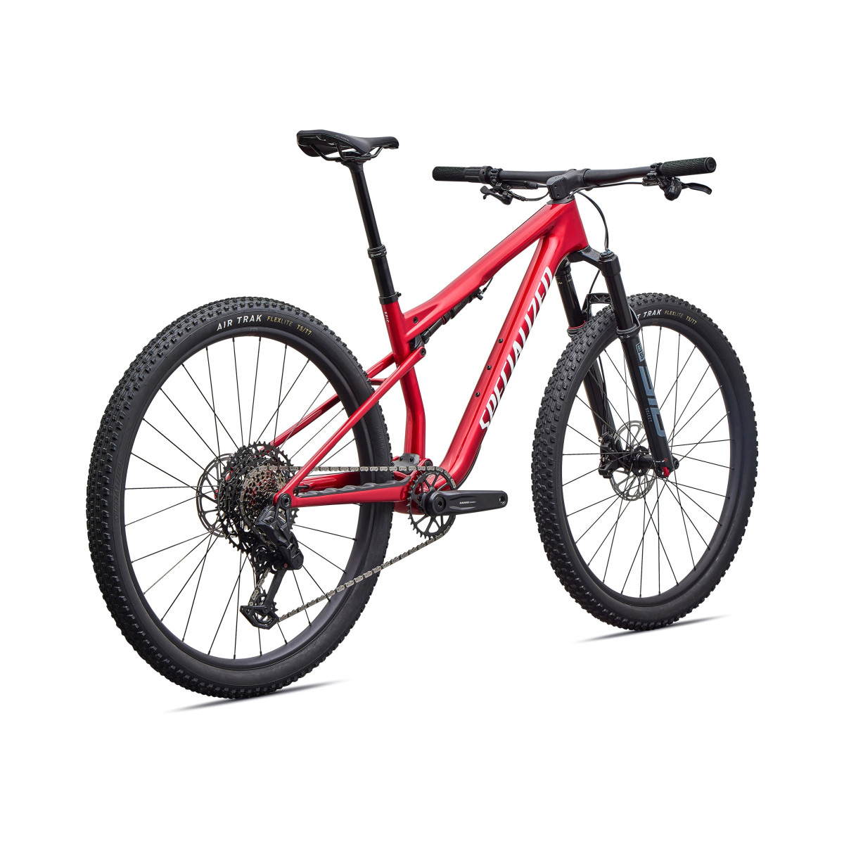 Specialized Epic 9 Comp Mountain Bike | Gloss Ruby Metallic - Metallic White Silver