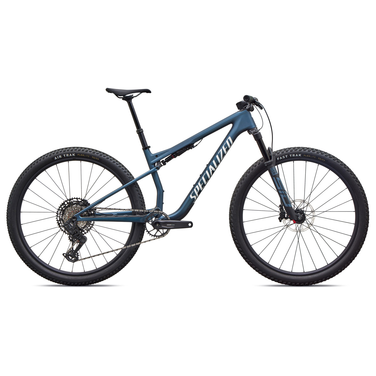 Specialized Epic 9 Comp Mountain Bike | Satin Cast Blue Metallic - White