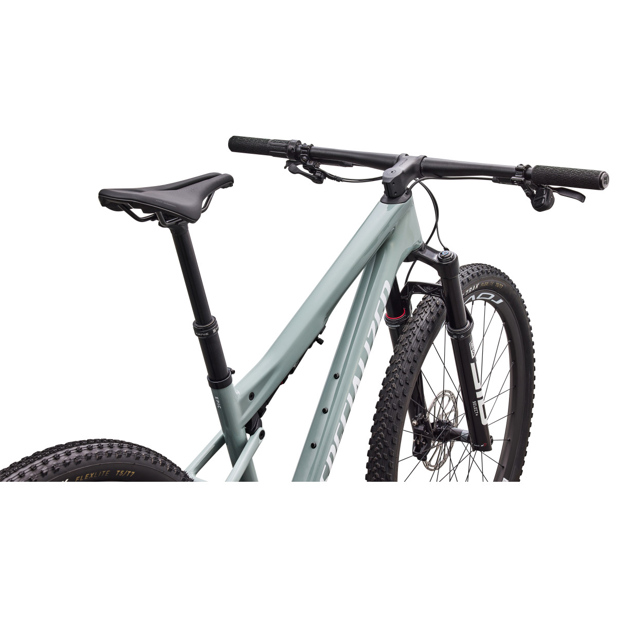 Specialized Epic 9 Expert Mountain Bike | Gloss Agave Grey - Metallic White Silver