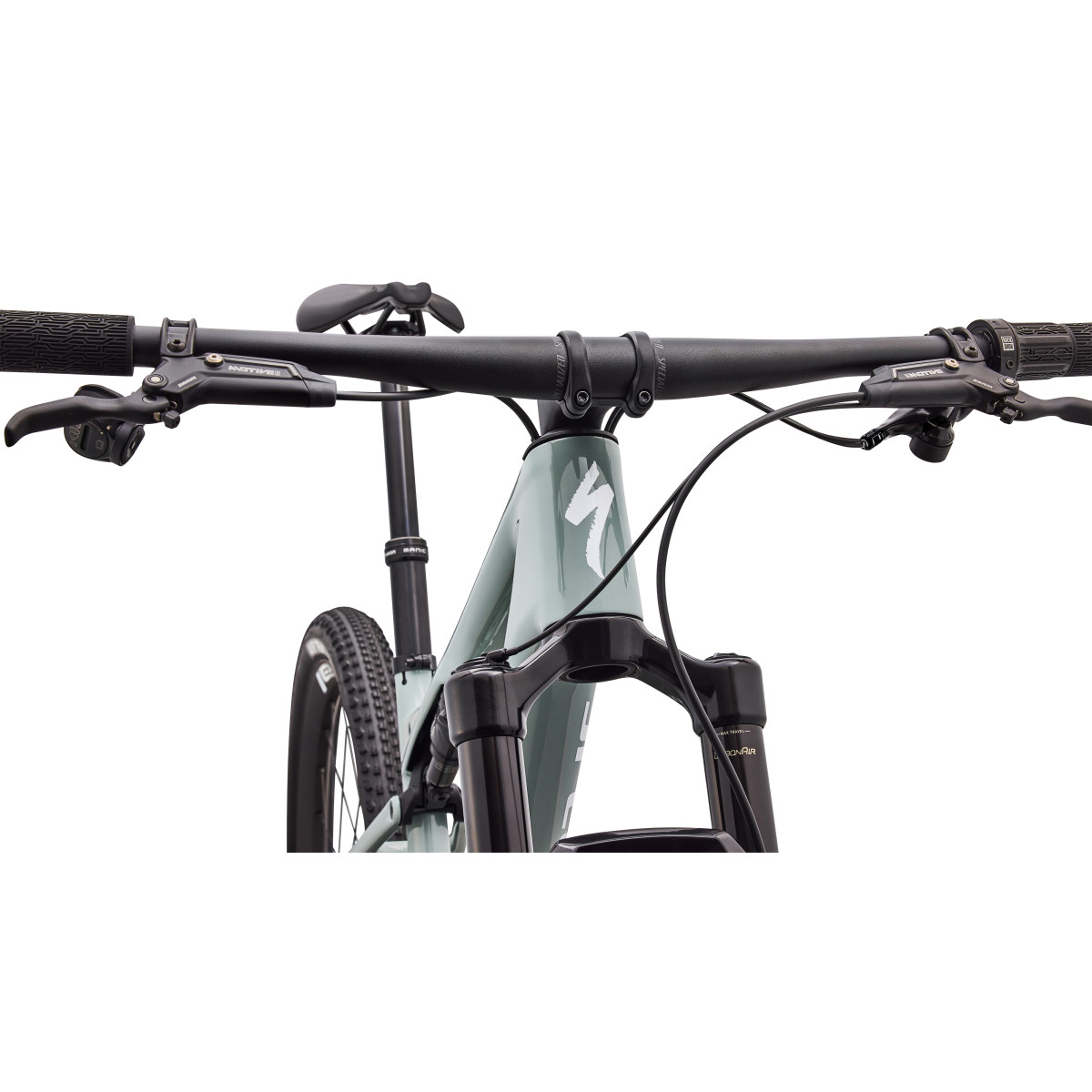 Specialized Epic 9 Expert Mountain Bike | Gloss Agave Grey - Metallic White Silver