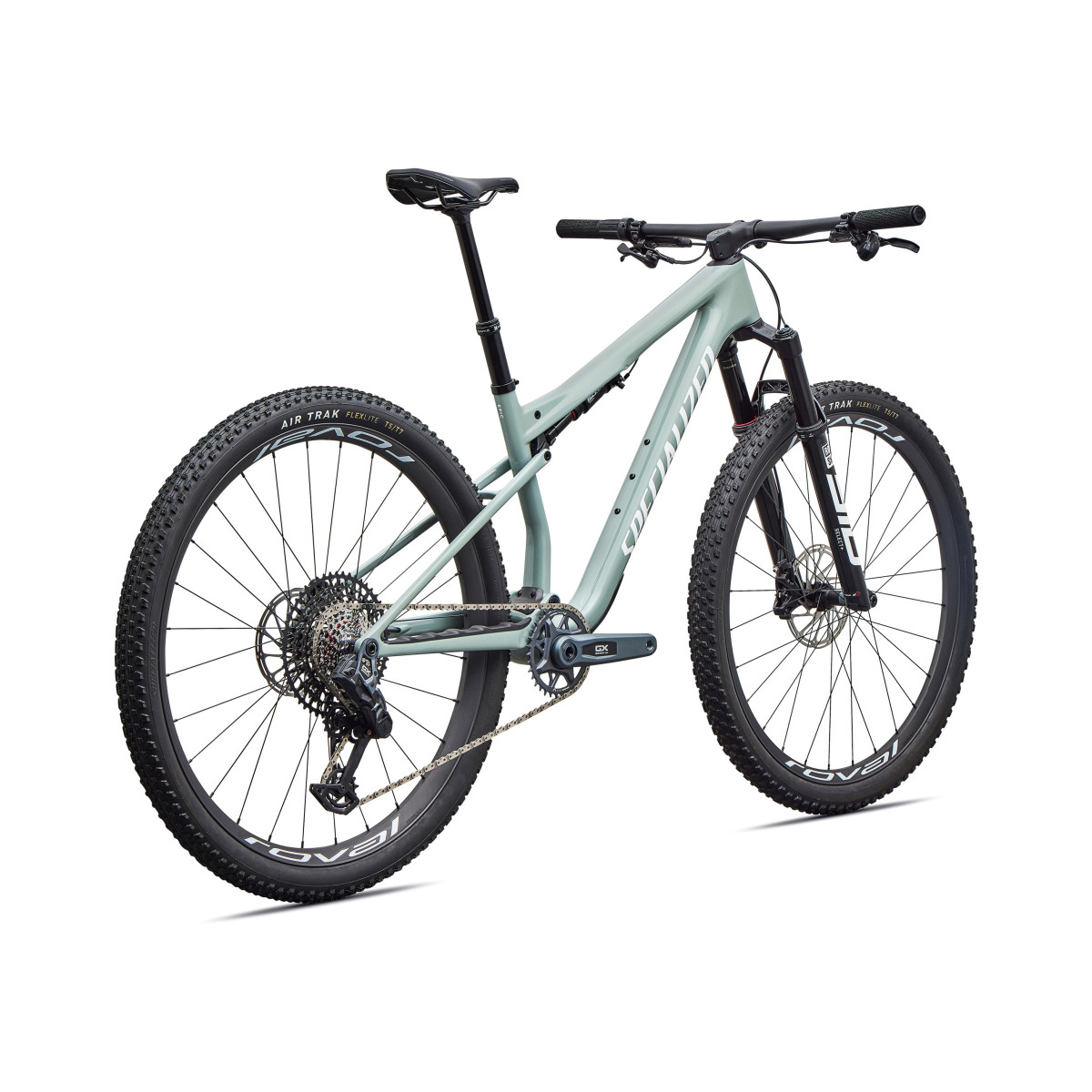 Specialized Epic 9 Expert Mountain Bike | Gloss Agave Grey - Metallic White Silver