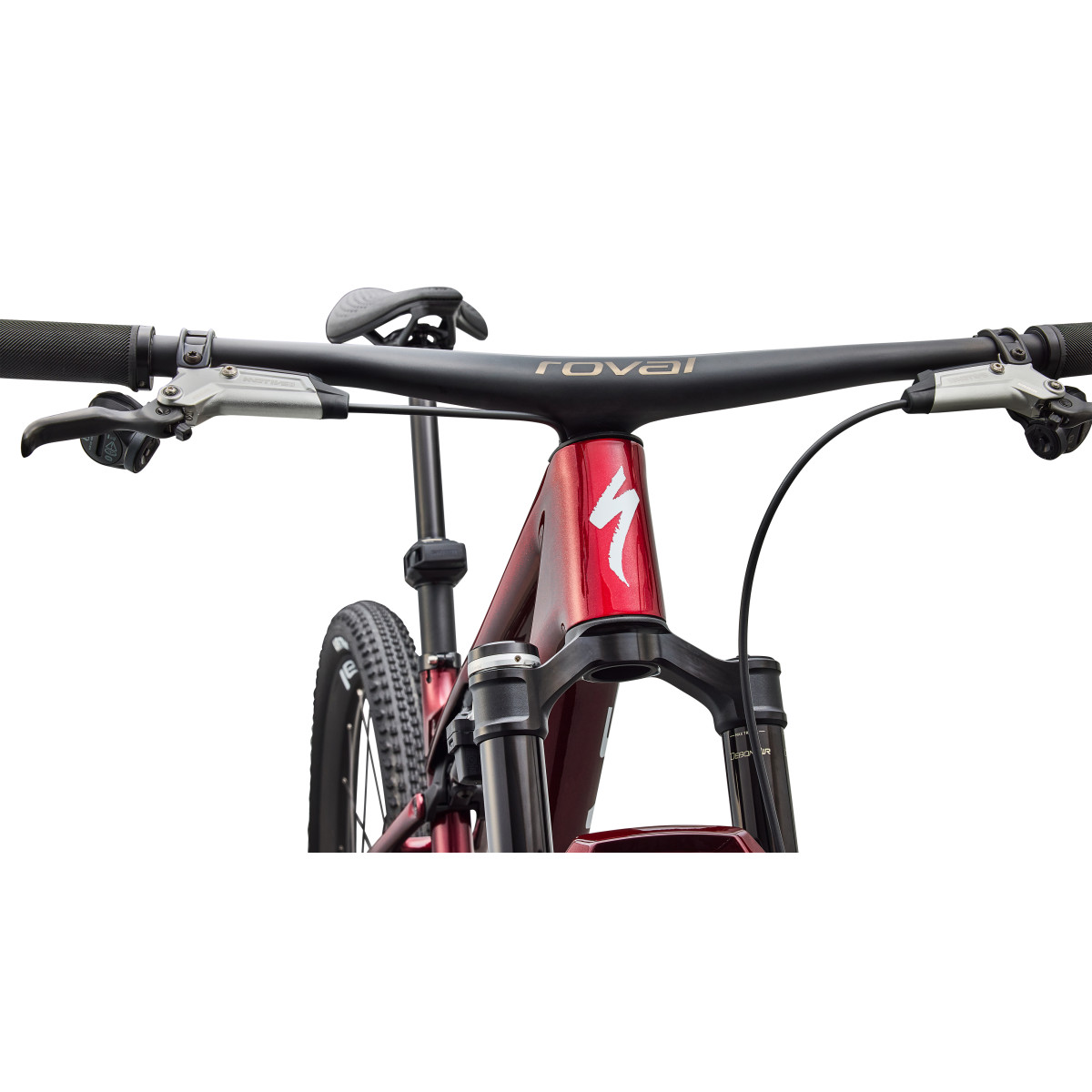 S-Works Epic 9 Pro Mountain Bike | Gloss Red Tint - Metallic White Silver