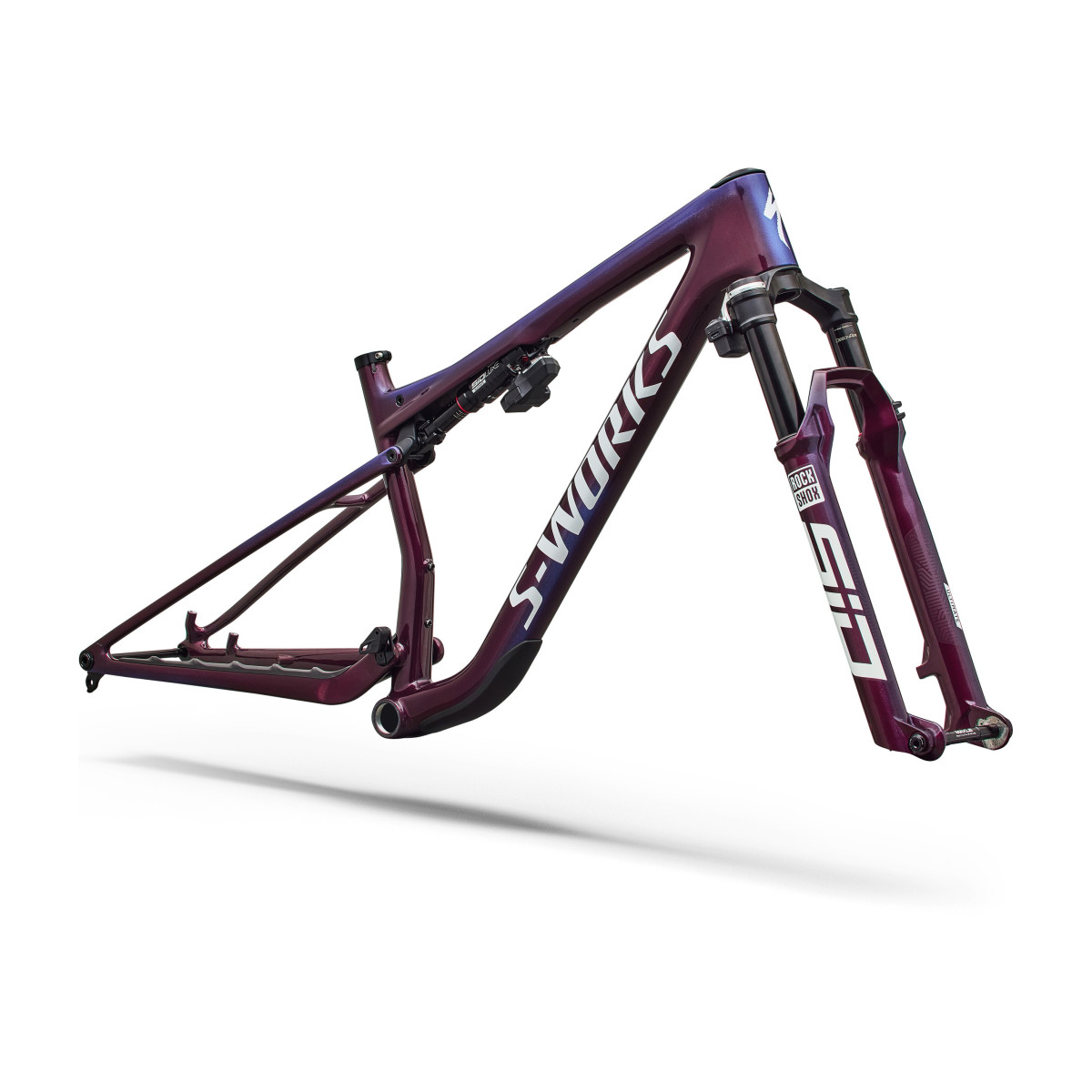 S-Works Epic 9 Frameset | Gloss Bordeaux Metallic - Blue Pearl Edge Fade
