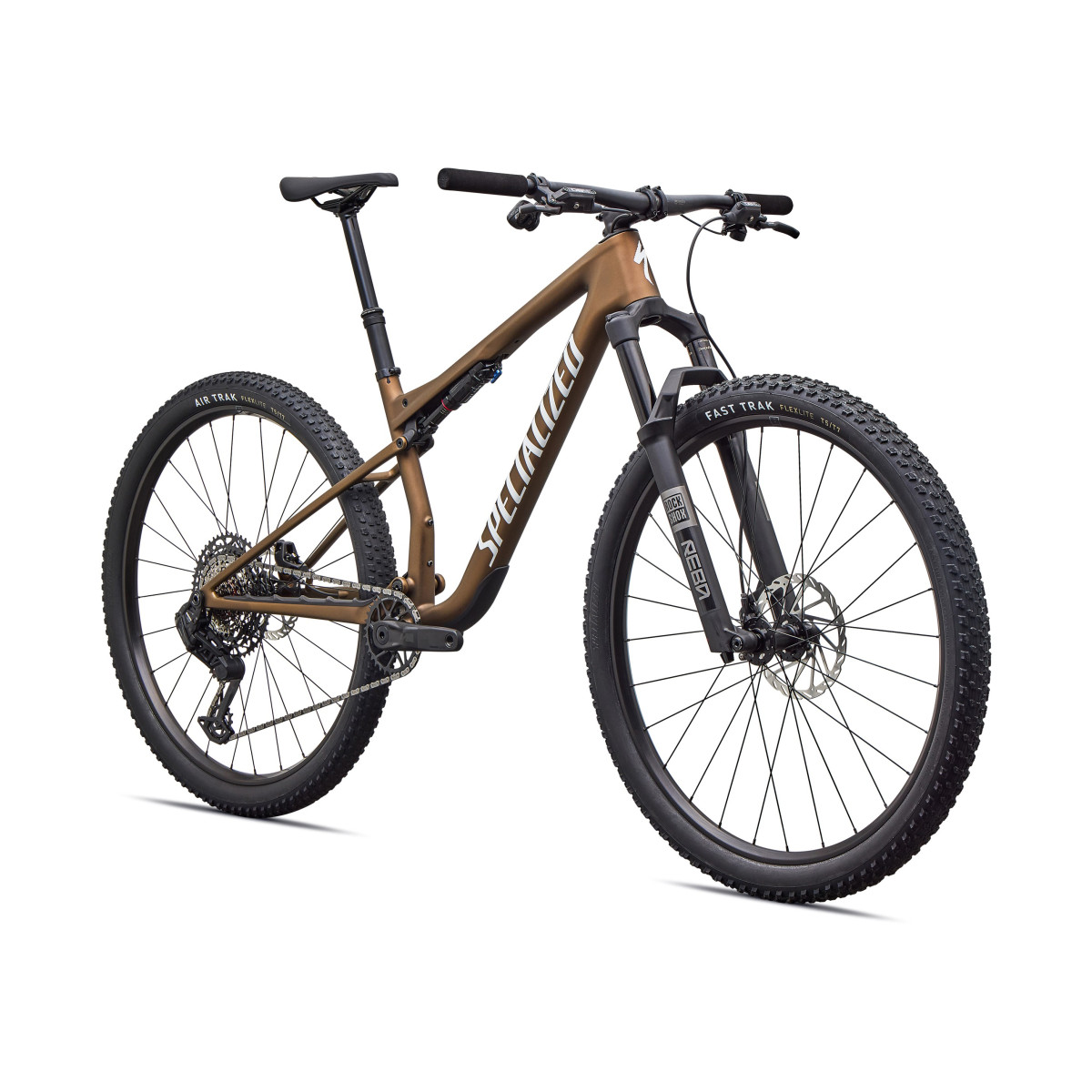 Specialized Epic 9 Sport Mountain Bike | Satin Burnt Gold Metallic - Metallic White Silver