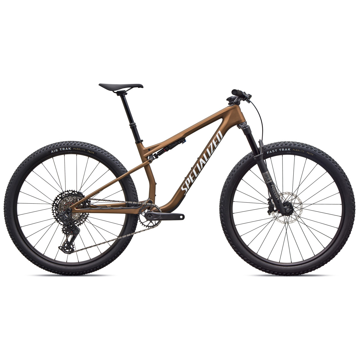 Specialized Epic 9 Sport Mountain Bike | Satin Burnt Gold Metallic - Metallic White Silver