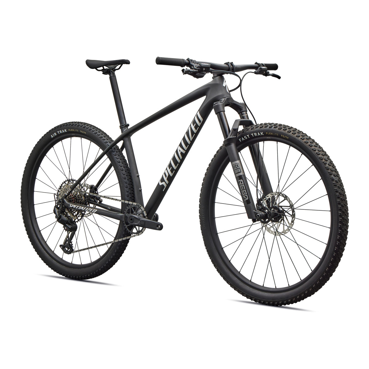 Specialized Epic Hardtail Comp kalnų dviratis | Satin Carbon - Metallic White Silver Specialized Epic Hardtail Comp kalnų dviratis | Satin Carbon - Metallic White Silver