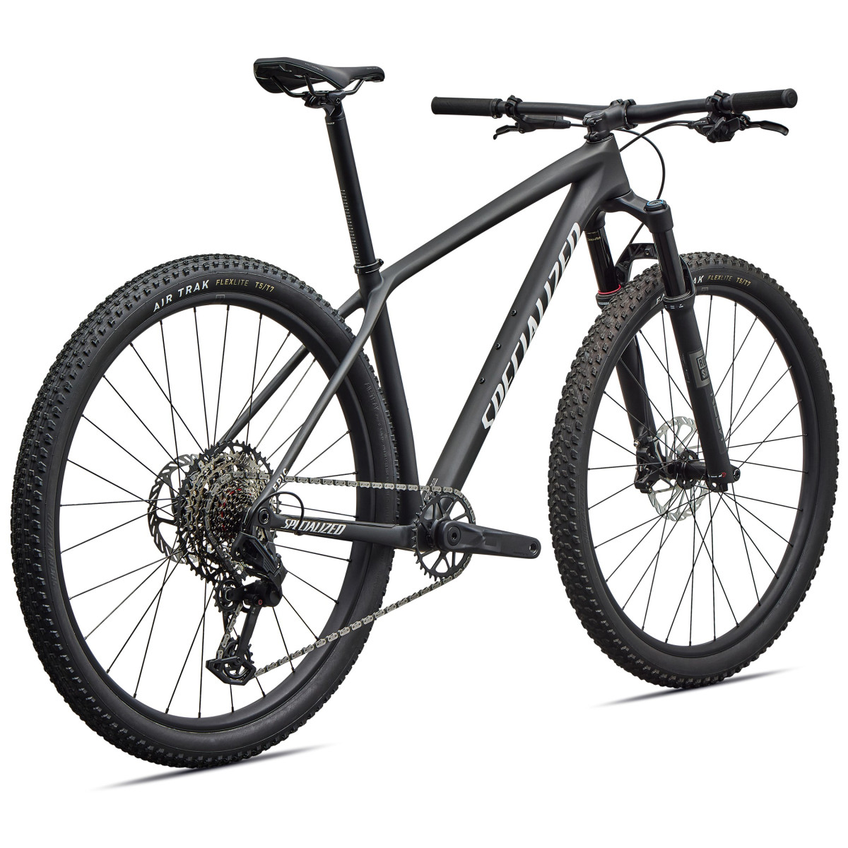 Specialized Epic Hardtail Comp kalnų dviratis | Satin Carbon - Metallic White Silver Specialized Epic Hardtail Comp kalnų dviratis | Satin Carbon - Metallic White Silver