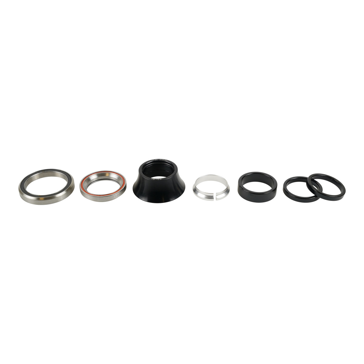Specialized Integrated Headset | 1-1/8" Upper / 1-3/8" Lower / 45X45° / 48mm Wide 20mm Tall Alloy Cone Cover / Alloy Spacers