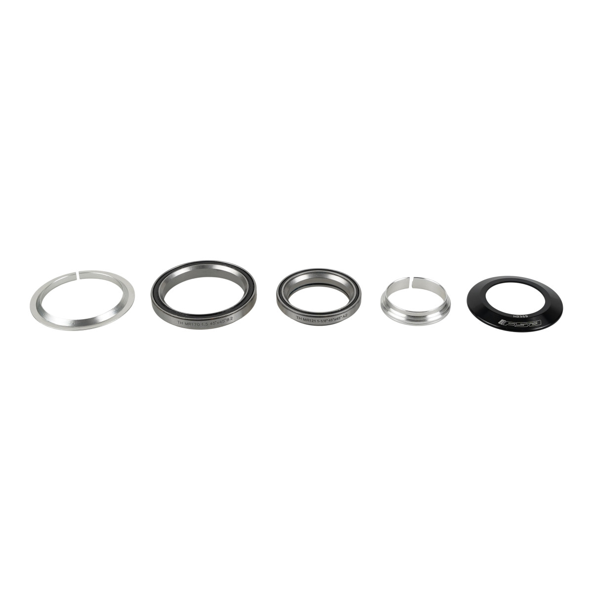 Specialized - FSA integruota vairo kolonėlė | 1-1/8" Upper / 1.5" Lower / 45X45°  / Raised 47mm Top Cover / Split Crown Race