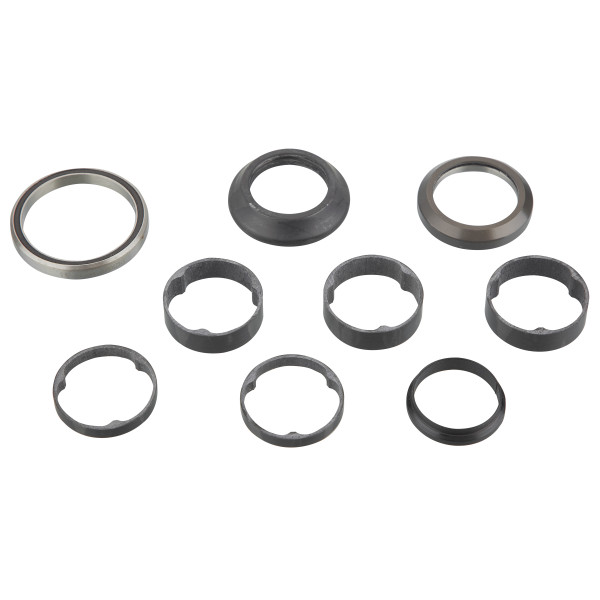 Specialized integruota vairo kolonėlė | 1-1/8" Upper / 49.5ODX40.5IDX6.5 Lower / 45X45°/ 45mm Carbon Cone Cover / Carbon Spacers