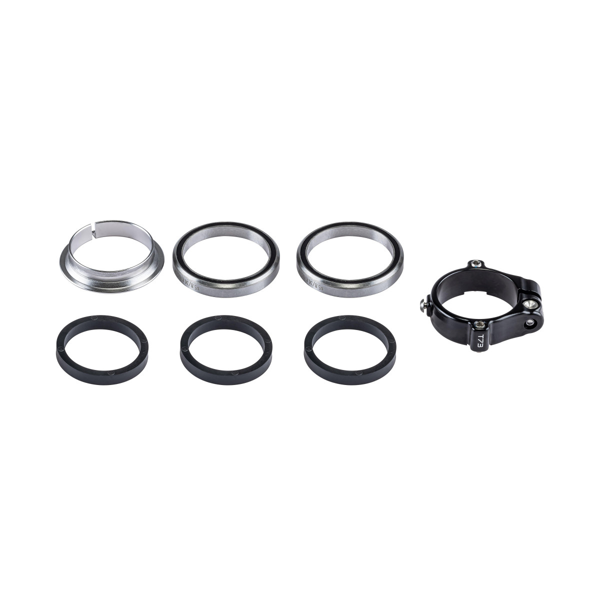 Specialized Integrated Headset | Future Shock / 45.8ODX36.8IDX6.5MM Upper & Lower BRGS 45X45° / Fully Assembled FS CollarR & Compression Ring