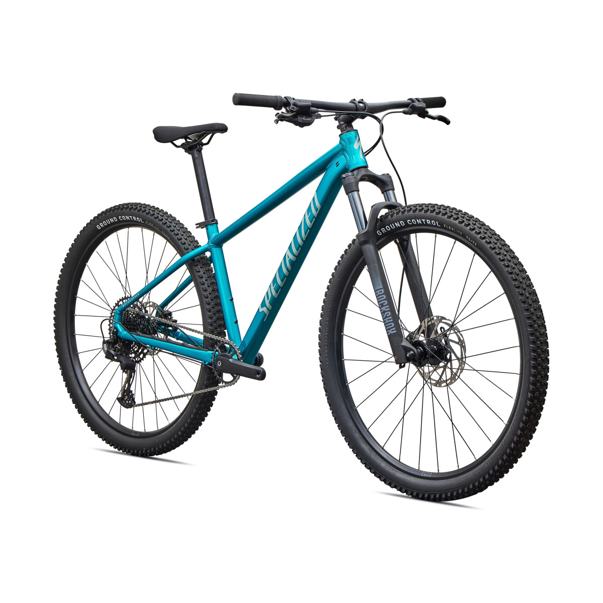Specialized Rockhopper Comp 27.5" Mountain Bike | Gloss Teal Tint over Aluminium - Agave Grey