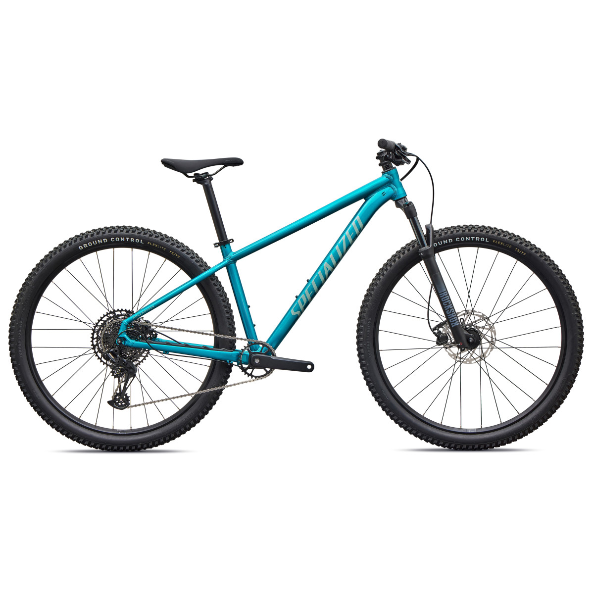 Specialized Rockhopper Comp 27.5" Mountain Bike | Gloss Teal Tint over Aluminium - Agave Grey