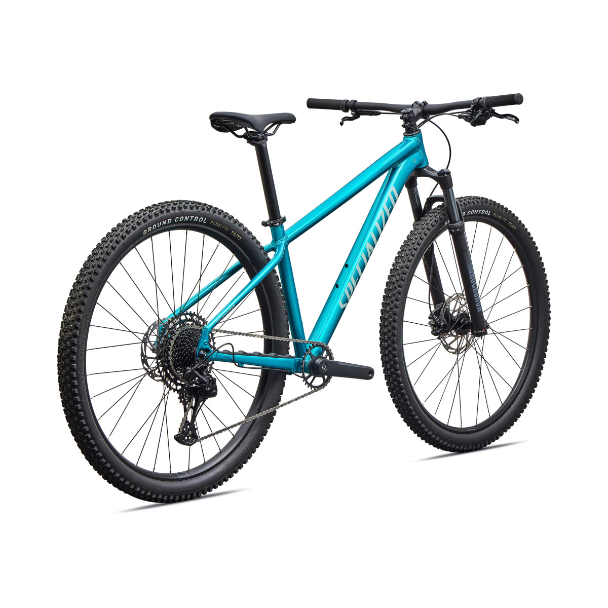 Specialized Rockhopper Comp 27.5" Mountain Bike | Gloss Teal Tint over Aluminium - Agave Grey