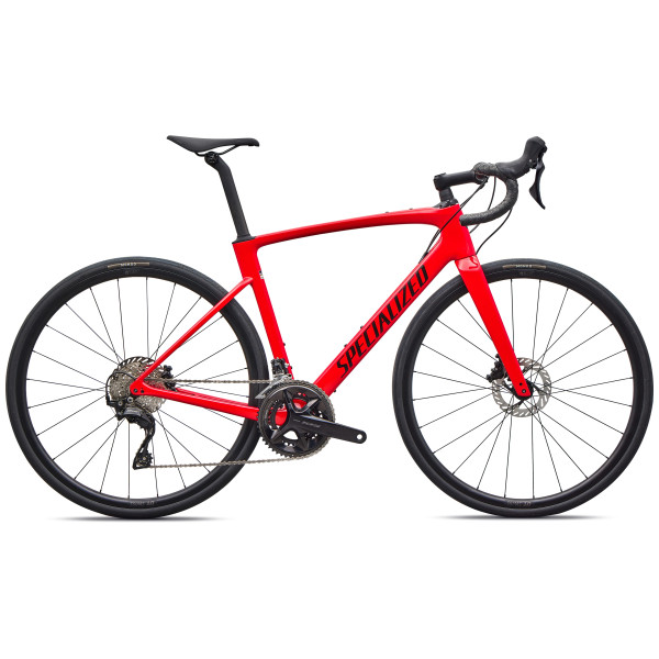 Specialized Roubaix SL8 Sport plento dviratis | Shimano 105 | Gloss Vivid Red - Obsidian Specialized Roubaix SL8 Sport plento dviratis | Shimano 105 | Gloss Vivid Red - Obsidian