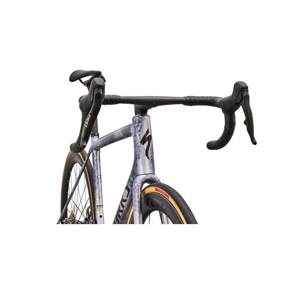 S-Works Aethos 2 plento dviratis | SRAM Red AXS | Amethyst Frost - Obsidian Metallic