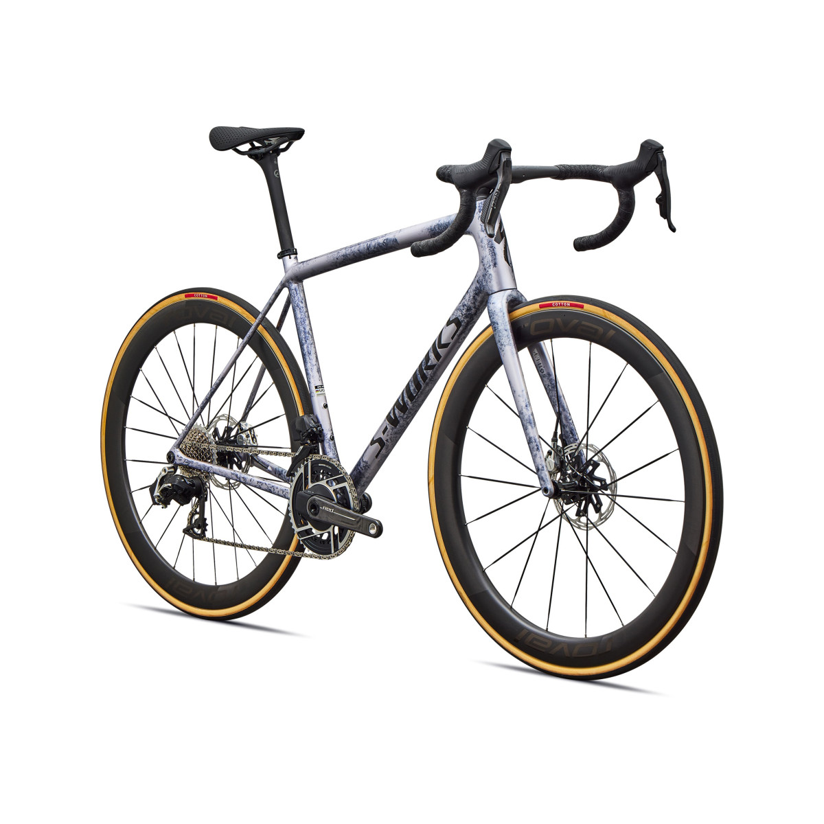 S-Works Aethos 2 plento dviratis | SRAM Red AXS | Amethyst Frost - Obsidian Metallic