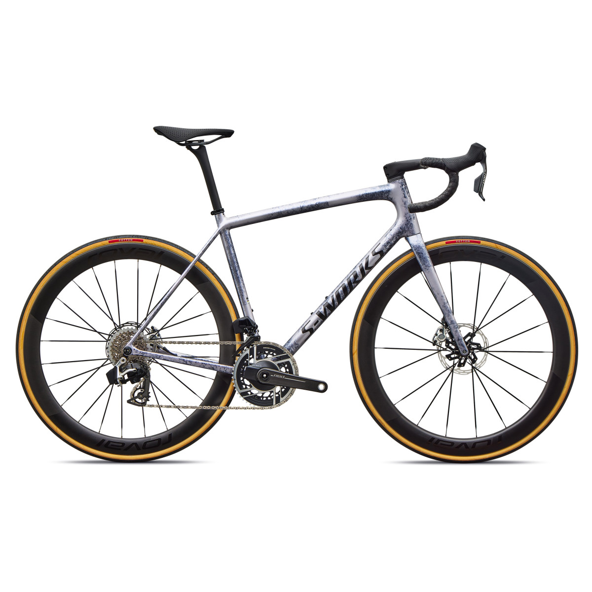 S-Works Aethos 2 plento dviratis | SRAM Red AXS | Amethyst Frost - Obsidian Metallic